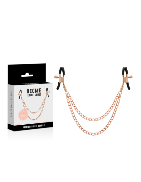Begme - black edition pinzas pezones con cadena