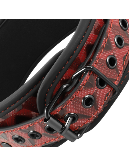 Begme - red edition collar con cadenas y pinzas pezones con forro de neopreno