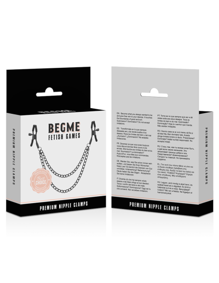Begme - red edition pinzas pezones con cadena