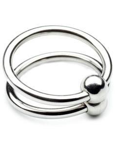 Metal hard - double glans ring 28mm 2