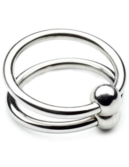 Metal hard - double glans ring 28mm