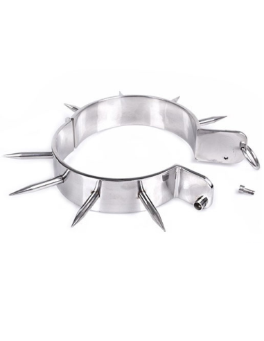 Metal hard - collar esclavo bdsm con puntas