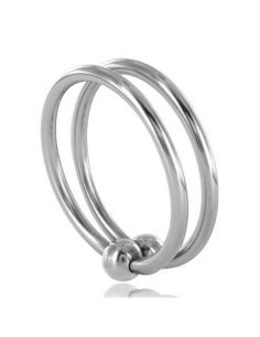 Metal hard - double glans ring 32mm