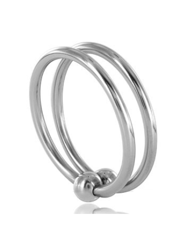 Metal hard - double glans ring 32mm