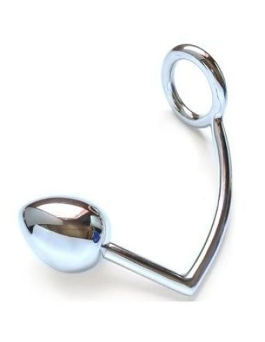 Metal hard - anillo con gancho anal 45mm