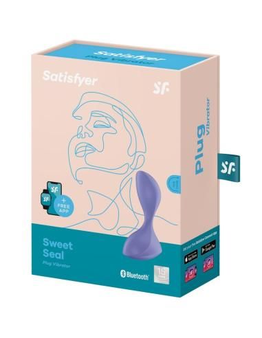 Satisfyer - sweet seal plug vibrador app violeta