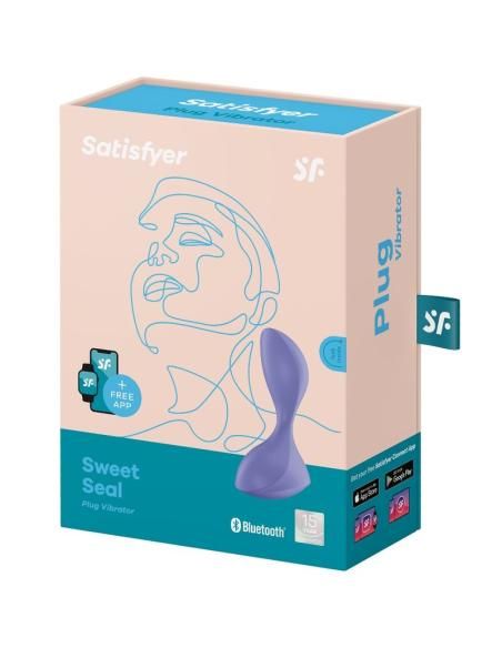Satisfyer - sweet seal plug vibrador app violeta