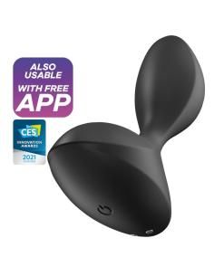 Satisfyer - sweet seal plug vibrador app negro
