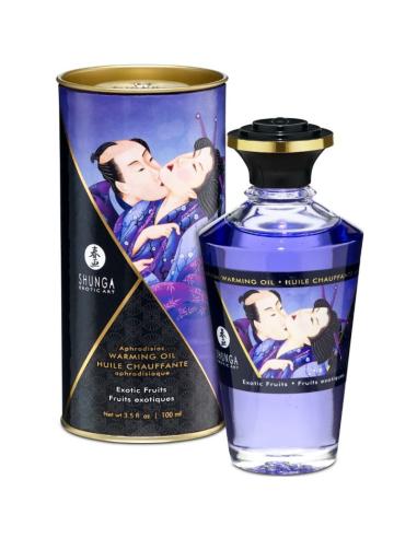 Shunga - aceite masaje efecto calor sabor frutas exÓticas 100 ml