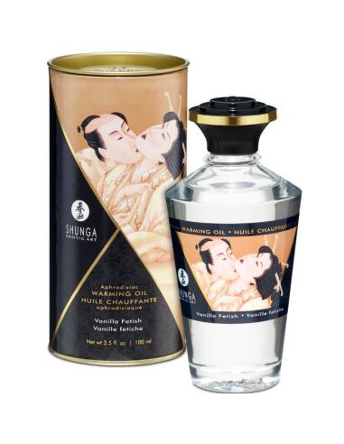 Shunga - aceite masaje efecto calor sabor vainilla 100 ml