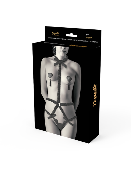 Coquette chic desire - lingerie set con pezoneras deluxe