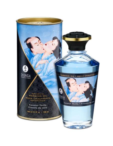 Shunga - aceite masaje efecto calor sabor coco 100 ml