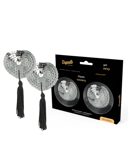 Coquette chic desire - cubre pezones silver