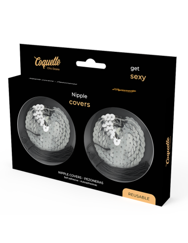 Coquette chic desire - cubre pezones silver