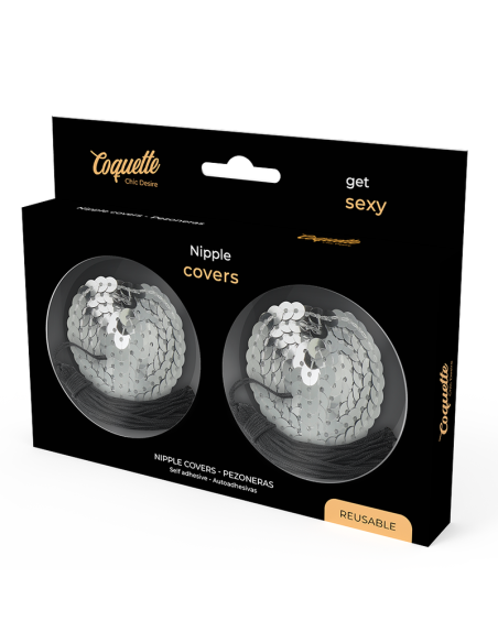 Coquette chic desire - cubre pezones silver