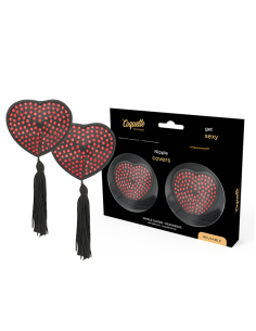 Coquette chic desire - cubre pezones rojo / negro