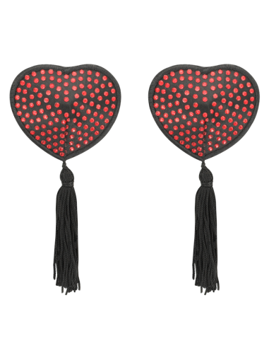 Coquette chic desire - cubre pezones rojo / negro