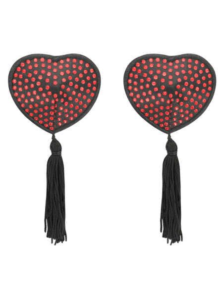 Coquette chic desire - cubre pezones rojo / negro