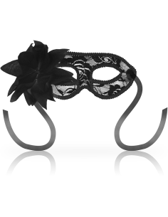 Ohmama - masks antifaz con encajes y flor negro