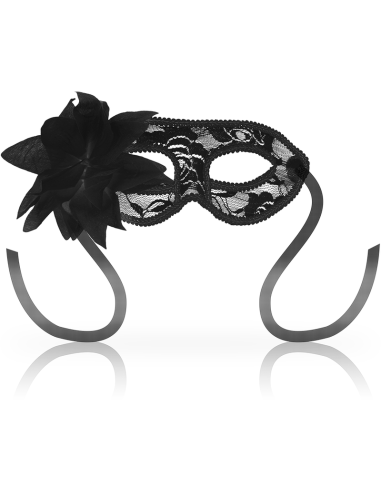 Ohmama - masks antifaz con encajes y flor negro