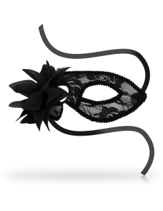Ohmama - masks antifaz con encajes y flor negro 2