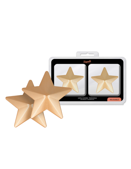 Coquette chic desire - cubre pezones metal estrellas