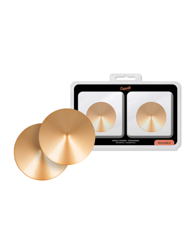 Coquette chic desire - cubre pezones metal circulos dorados