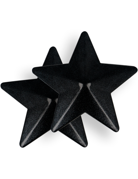 Coquette chic desire - cubre pezones metal estrellas negras