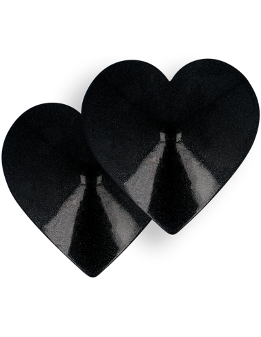 Coquette chic desire - cubre pezones metal corazones negros