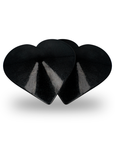 Coquette chic desire - cubre pezones metal corazones negros