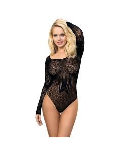 Subblime - 952051 body de rejilla con manga larga y hombros descubiertos negro talla Única