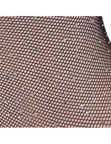 Subblime - 952297 body de rejilla brillante con hombros descubiertos manga larga negro talla Única