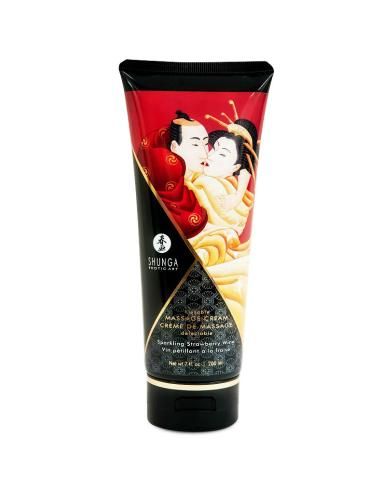 Shunga - crema masaje fresas y cava 200 ml