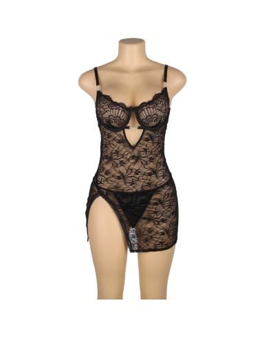 Subblime - 954185 babydoll de encaje con tirantes ajustables negro s/m