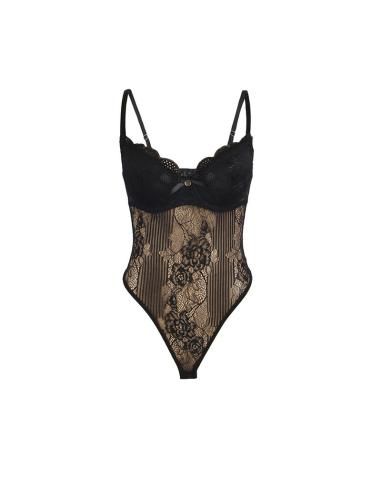 Subblime - 955618 body de encaje con cierre inferior negro s/m