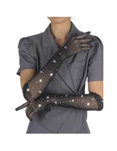 Subblime - 957469 guantes transparentes con brillo negro s/m