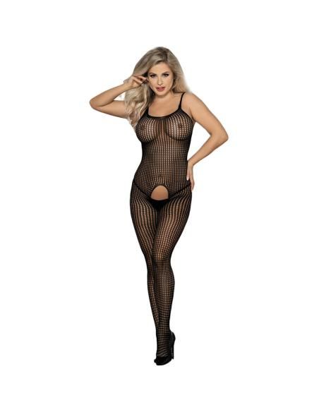 Subblime - 951726 bodystocking crotchless de rejilla elÁstico negro talla Única