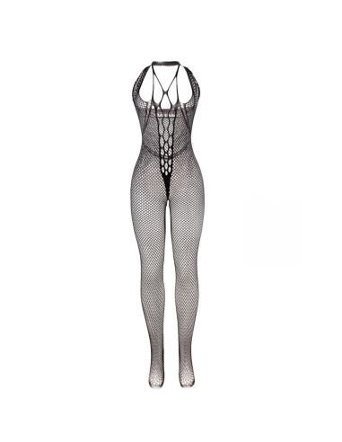 Subblime - 951788 bodystocking largo de rejilla tirantes en pecho y espalda negro talla Única