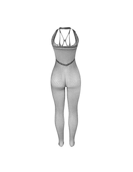 Subblime - 951788 bodystocking largo de rejilla tirantes en pecho y espalda negro talla Única