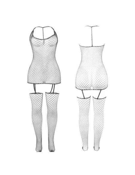 Subblime - 951955 bodystocking de rejilla brillante talla Única