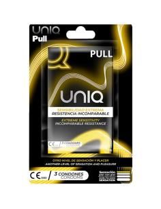 Uniq - pull preservativos con tiras sin lÁtex 3 unidades