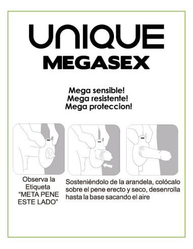 Uniq - megasex preservativos sensitivos con liguero sin latex 3 unidades