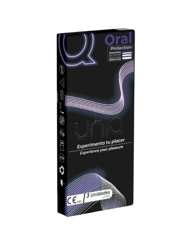 Uniq - oral mask preservativos sin latex 3 unidades