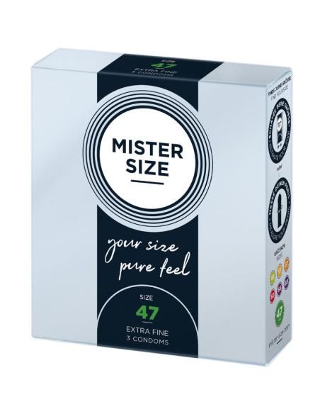 Mister size - preservativos talla xs 47 mm (3 unidades)