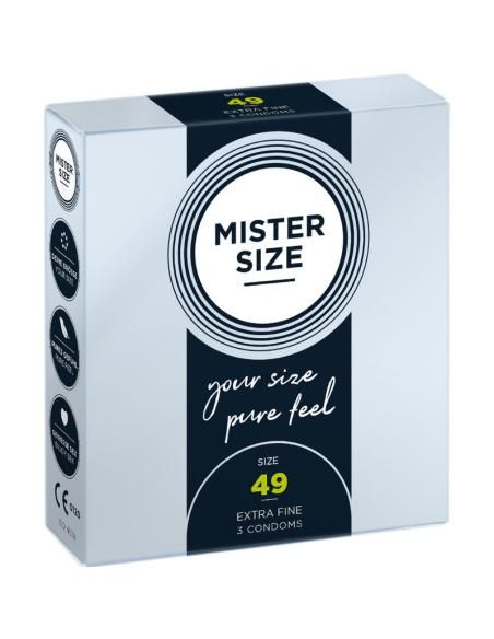 Mister size - preservativos talla s 49 mm (3 unidades)