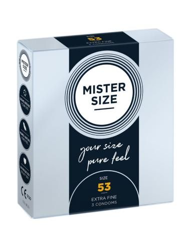 Mister size - preservativos talla m 53 mm (3 unidades)