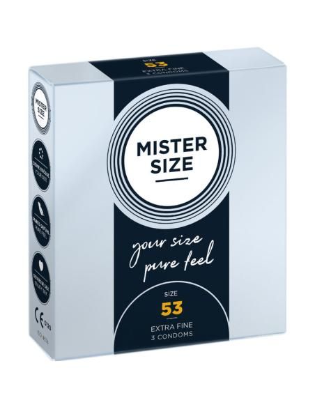 Mister size - preservativos talla m 53 mm (3 unidades)