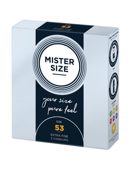 Mister size - preservativos talla m 53 mm (3 unidades)
