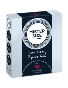 Mister size - preservativos talla xl 60 mm (3 unidades)
