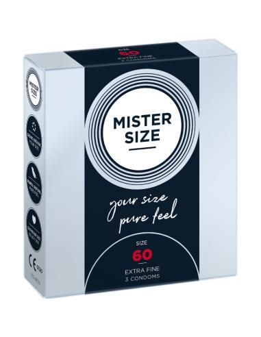 Mister size - preservativos talla xl 60 mm (3 unidades)